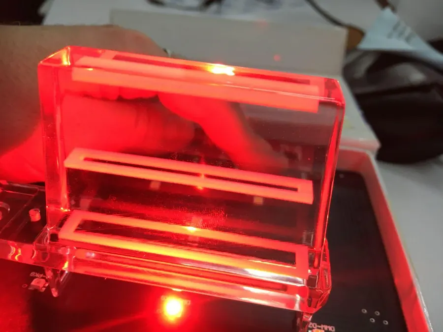 Light guide · First test